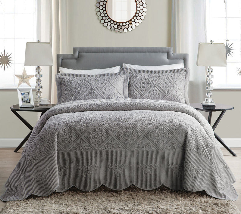 VCNY Home Westland Quilted Plush Bedspread Set,  Full — View 4