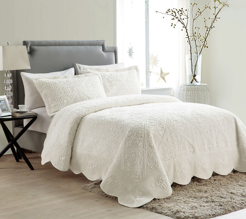 VCNY Home Westland Quilted Plush Bedspread Set,  Full — View 10