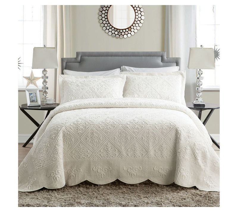 VCNY Home Westland Quilted Plush Bedspread Set,  King — View 7