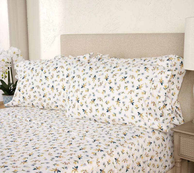 Home Reflections 1200TC Cotton Blend Sateen Sheet Set — View 4
