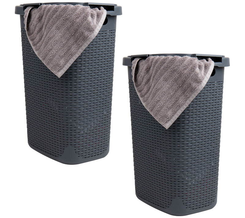 Mind Reader Basket Collection, Slim Laundry Ham per, S/2 — View 9