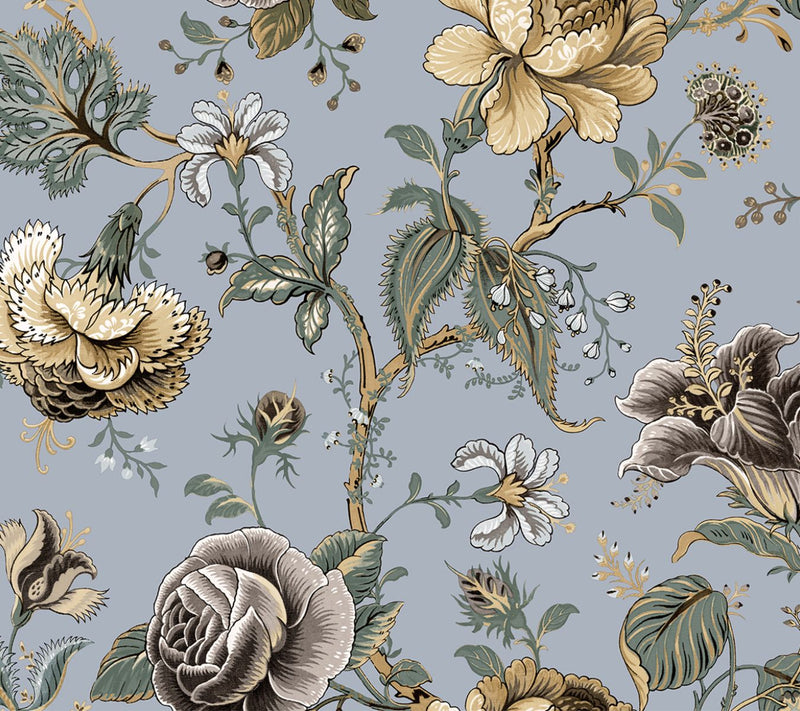 NextWall Sanibel Floral Trail Peel and Stick Wallpaper — View 6