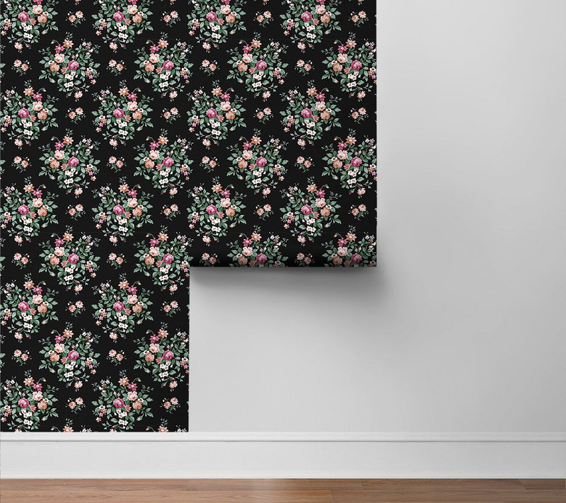 NextWall Floral Bunches Peel and Stick Wallpaper — Main view