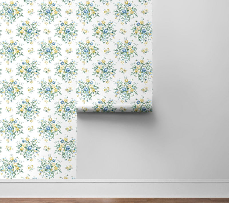NextWall Floral Bunches Peel and Stick Wallpaper — View 5
