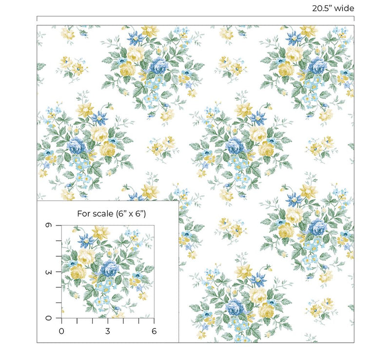 NextWall Floral Bunches Peel and Stick Wallpaper — View 16
