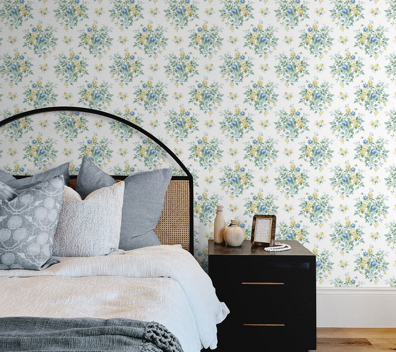 NextWall Floral Bunches Peel and Stick Wallpaper — View 13