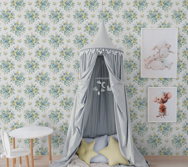 NextWall Floral Bunches Peel and Stick Wallpaper — View 15