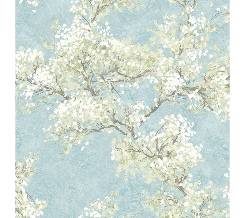 NextWall Cherry Blossom Grove Floral Peel and Stick Wallpaper — View 5