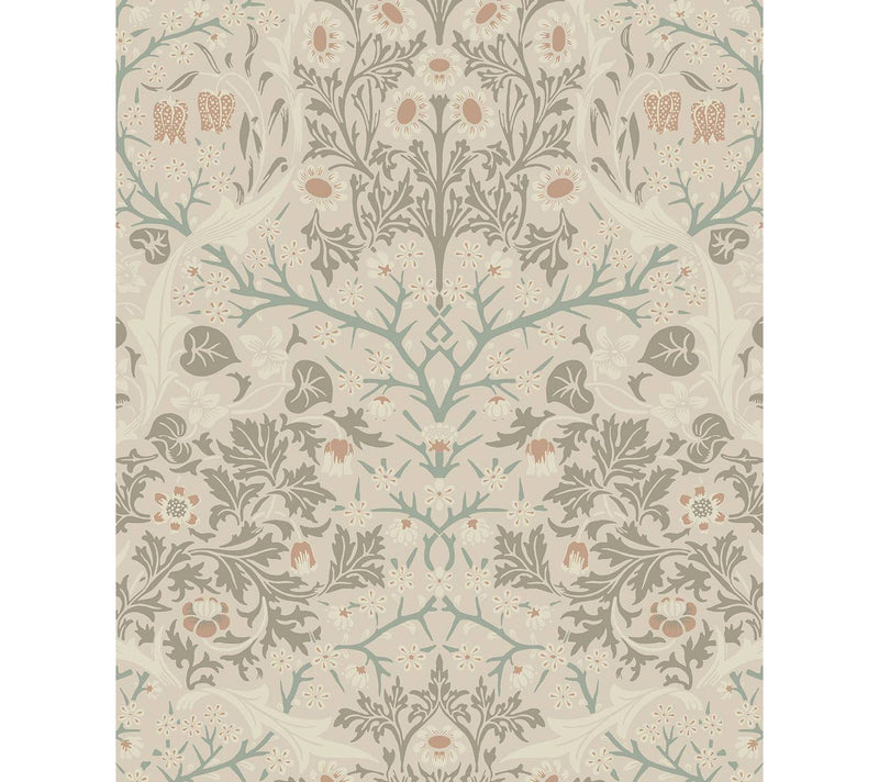 NextWall Victorian Garden Vintage Peel and Stick Wallpaper — Main view