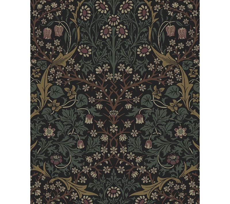 NextWall Victorian Garden Vintage Peel and Stick Wallpaper — View 7