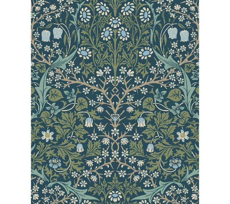NextWall Victorian Garden Vintage Peel and Stick Wallpaper — View 9
