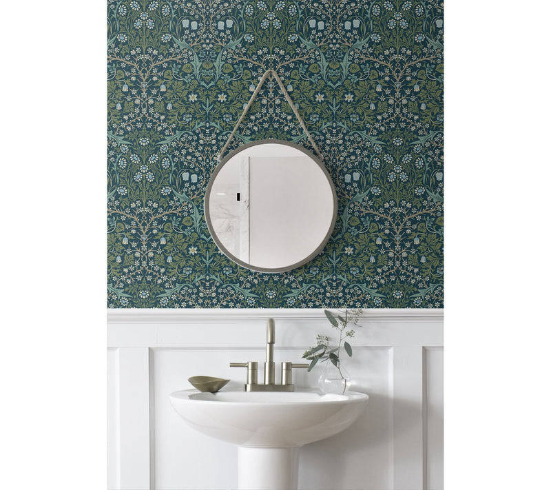 NextWall Victorian Garden Vintage Peel and Stick Wallpaper — View 17