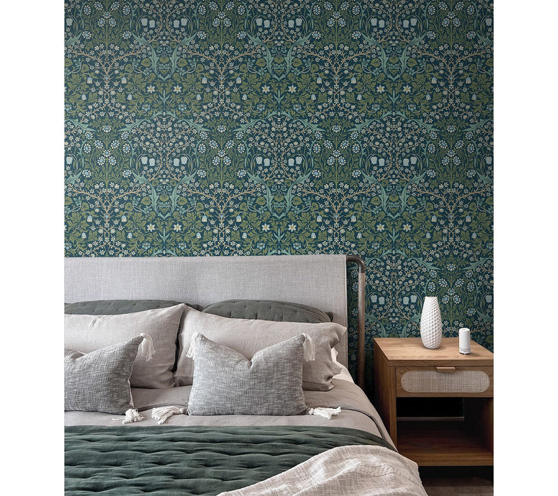 NextWall Victorian Garden Vintage Peel and Stick Wallpaper — View 18