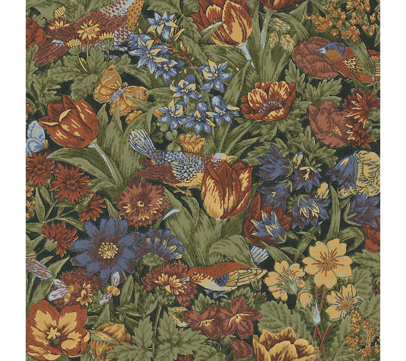 NextWall Bird Floral Vintage Peel and Stick Wallpaper — View 7