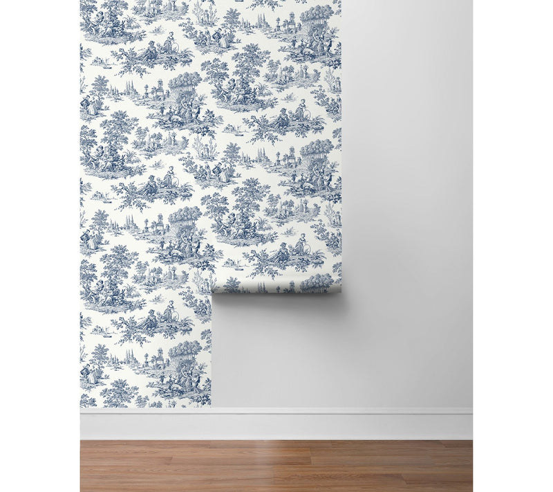 NextWall Chateau Toile Peel and Stick Wallpaper — View 15
