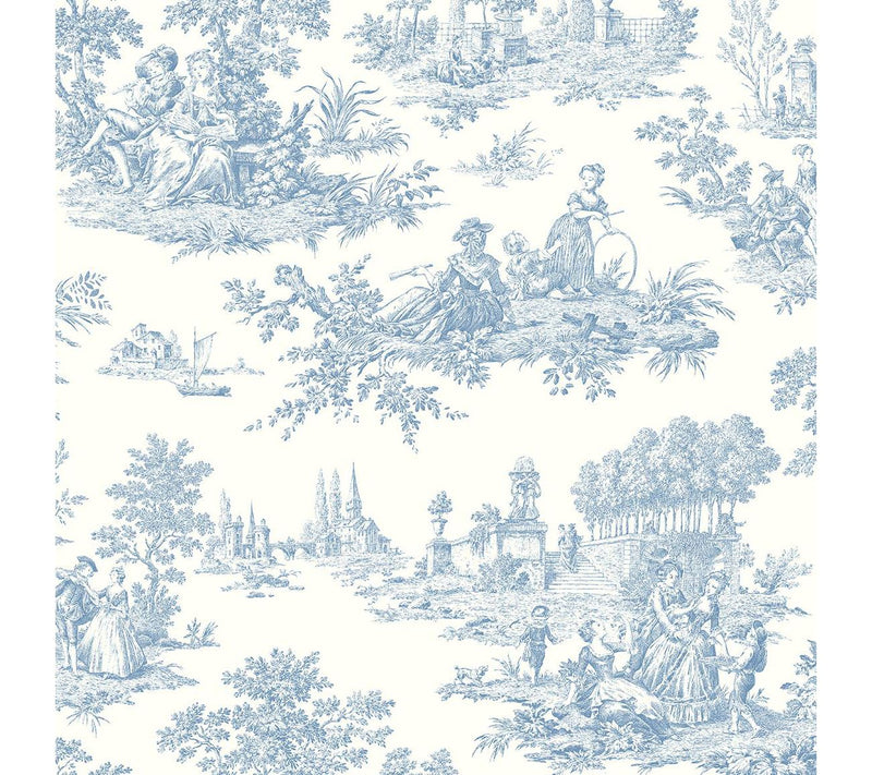 NextWall Chateau Toile Peel and Stick Wallpaper — View 5