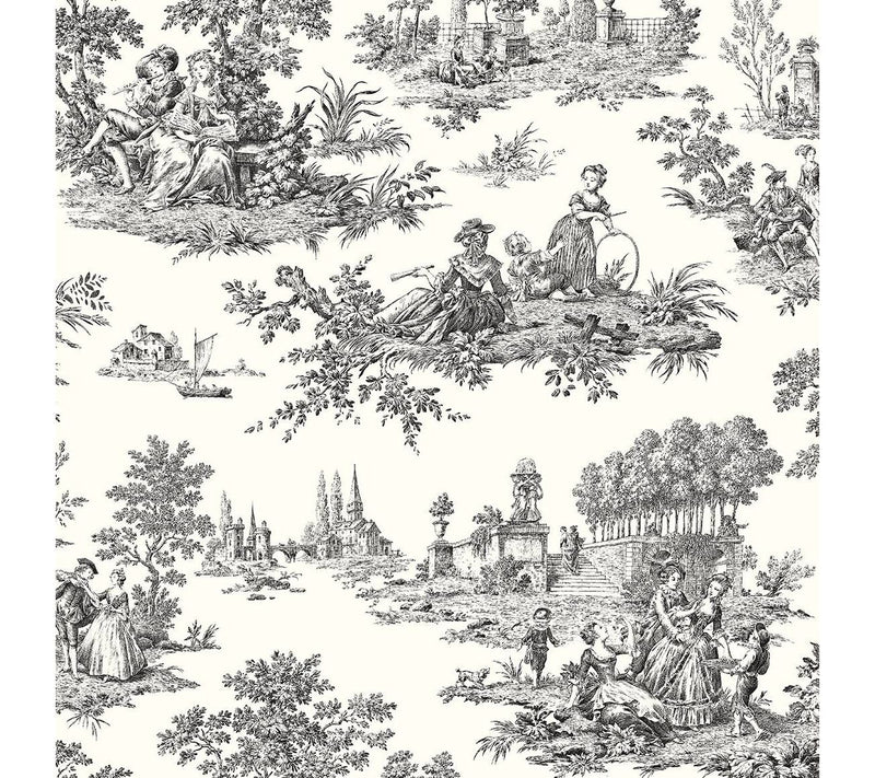 NextWall Chateau Toile Peel and Stick Wallpaper — Main view