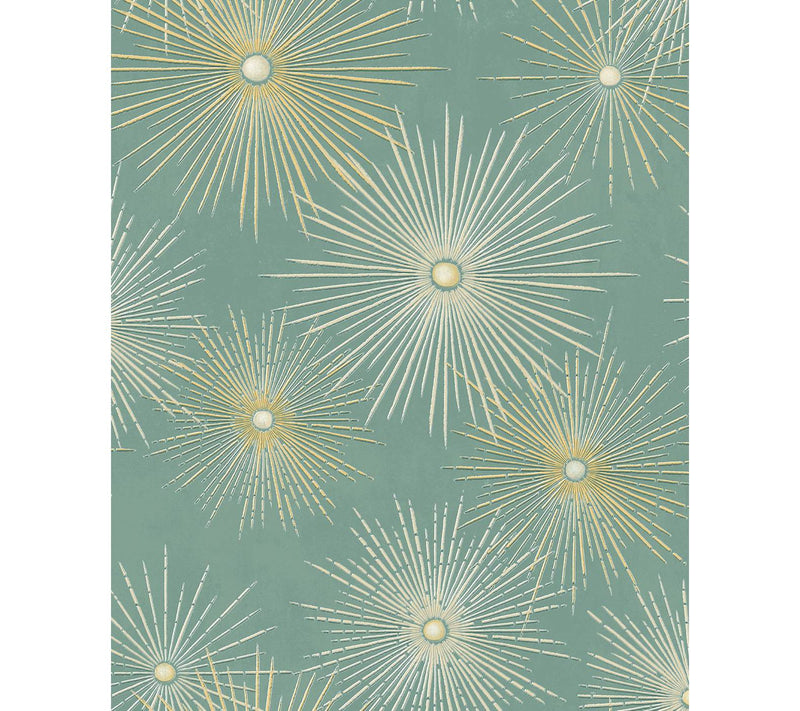 NextWall Starburst Geo Mid Century Peel and Stick Wallpaper — View 3
