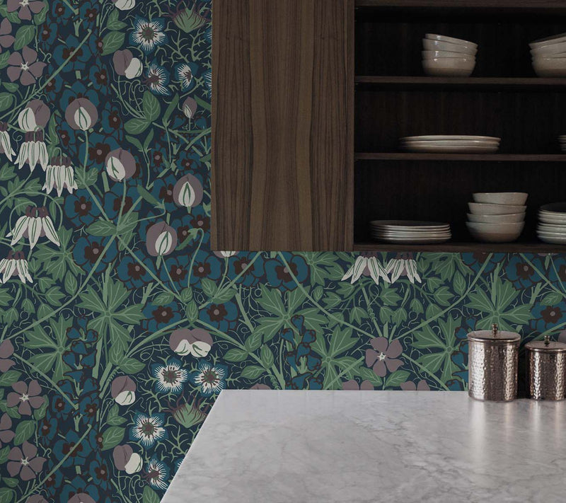 NextWall Tulip Garden Vintage Peel and Stick Wallpaper — View 11