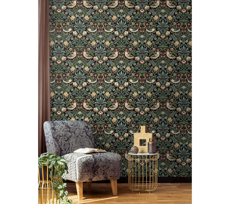 NextWall Aves Garden Vintage Peel and Stick Wallpaper — View 11