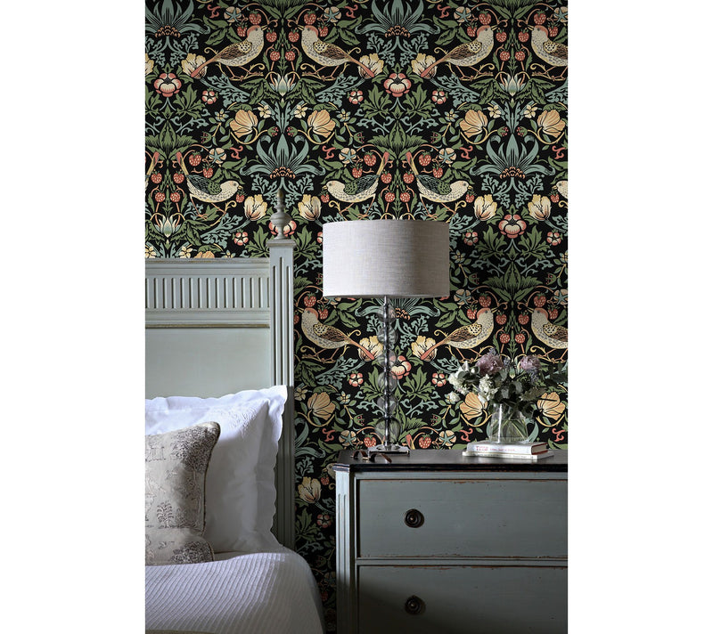 NextWall Aves Garden Vintage Peel and Stick Wallpaper — View 12