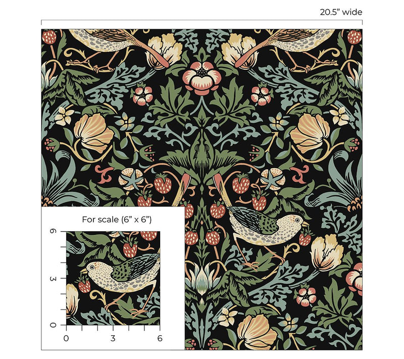 NextWall Aves Garden Vintage Peel and Stick Wallpaper — View 8