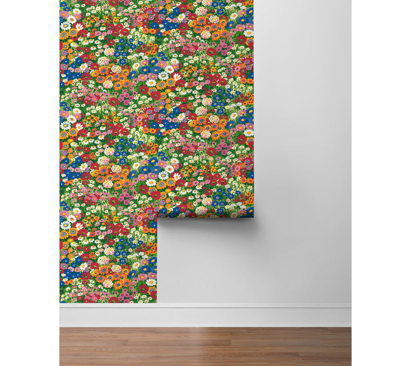 NextWall Floral Meadow Peel and Stick Wallpaper — View 9