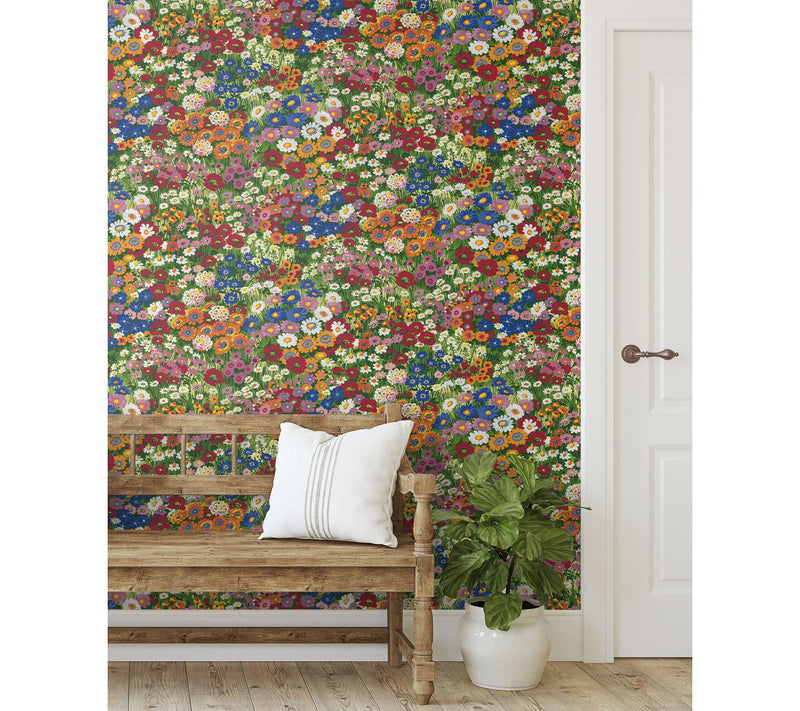 NextWall Floral Meadow Peel and Stick Wallpaper — View 12
