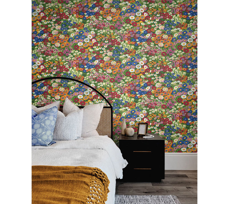 NextWall Floral Meadow Peel and Stick Wallpaper — View 10