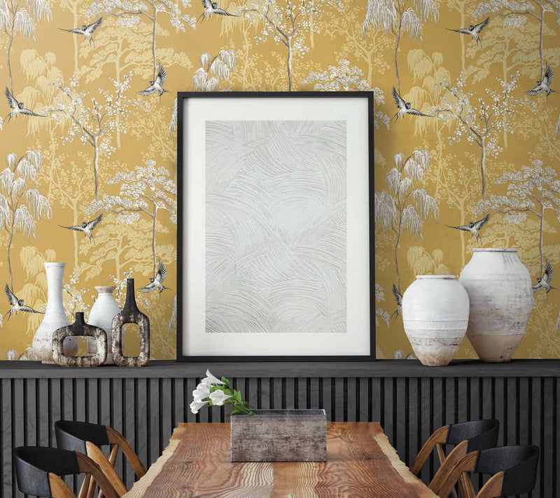 NextWall Bird Garden Peel and Stick Wallpaper — View 11