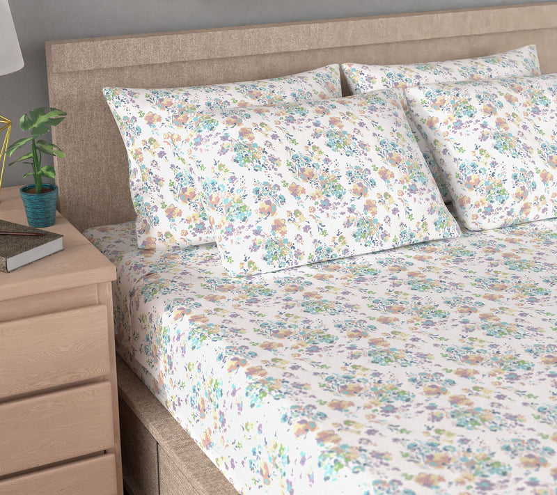 Home Reflections Double Brushed Sheet Set w/ Extra Cases — View 19