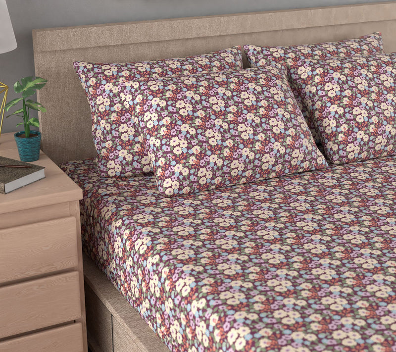 Home Reflections Double Brushed Sheet Set w/ Extra Cases — View 50