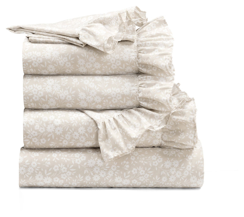 Garden Of Flowers Ruffle Sheet 6Pc K by Lush Decor — View 7