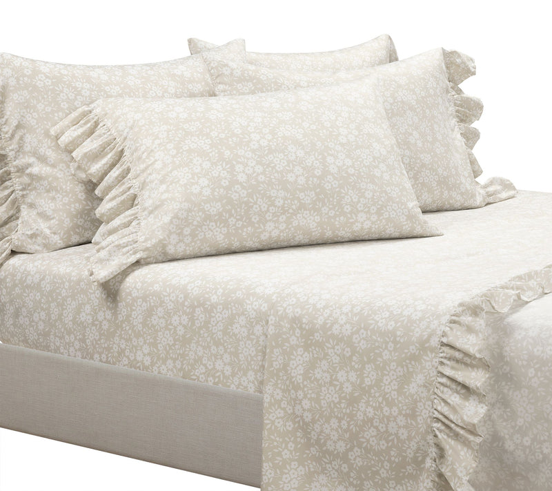 Garden Of Flowers Ruffle Sheet 6Pc K by Lush Decor — View 5