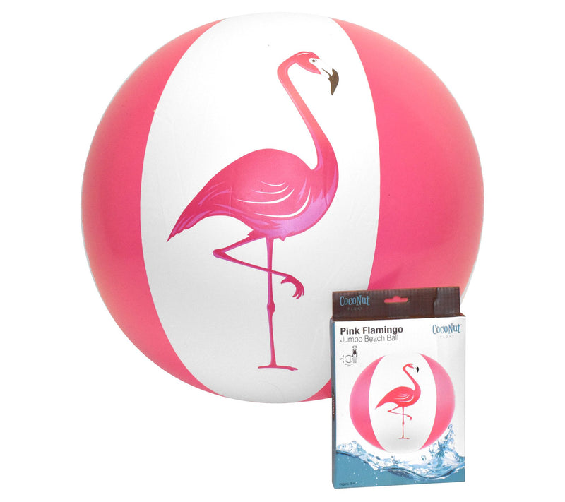 CocoNut Outdoor 27" 3pk Jumbo Pink Flamingo Jumbo Beach Balls — View 3