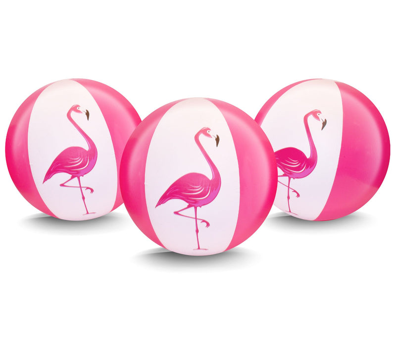 CocoNut Outdoor 27" 3pk Jumbo Pink Flamingo Jumbo Beach Balls — View 2