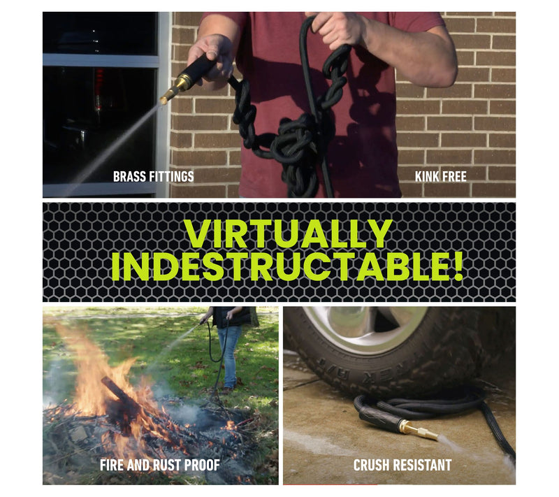 Hydrosteel Pro 50' Heavy Duty Ultra Durable Steel Garden Hose — View 9