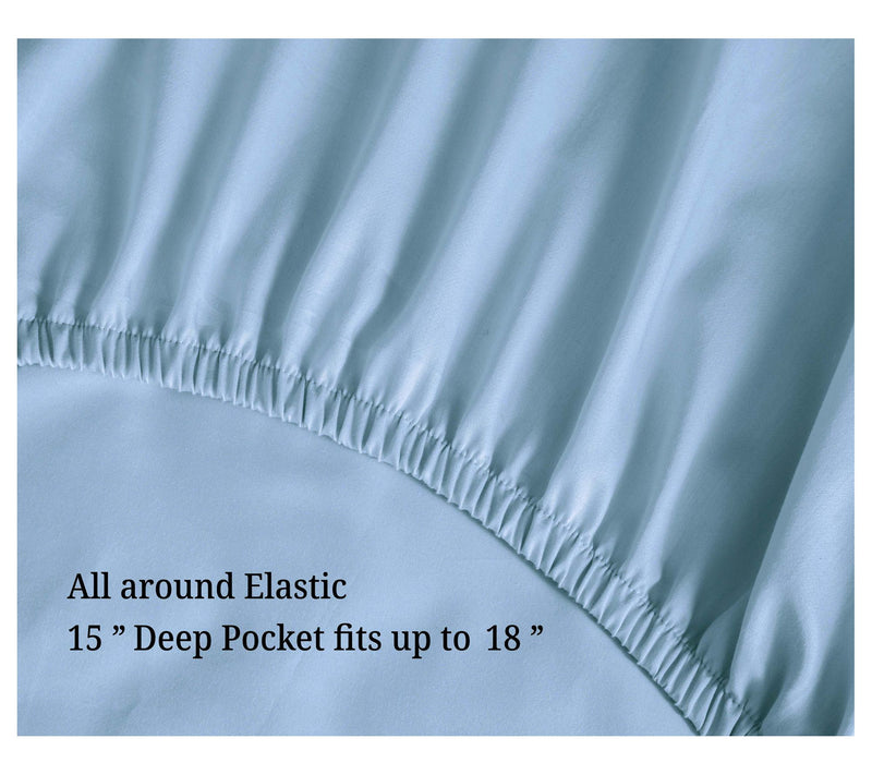 Superior Egyptian Cotton Solid 800-TC Sheet Set- Cal King — View 20