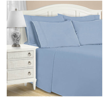 Superior 1500TC Cotton Blend Deep Pocket 6-PC Sheet Set, Quee