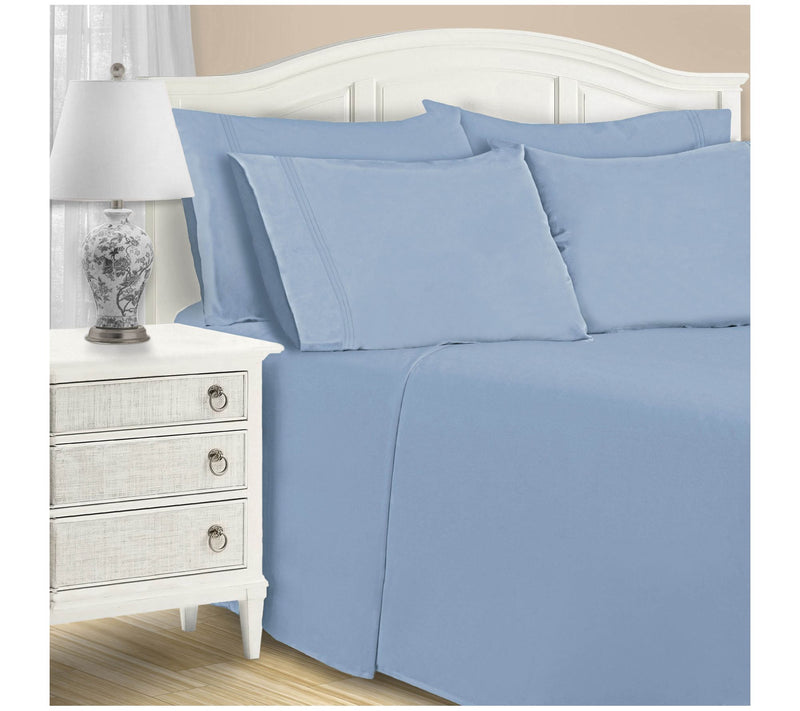 Superior 1500TC Cotton Blend Deep Pocket 6-PC Sheet Set, Quee — Main view