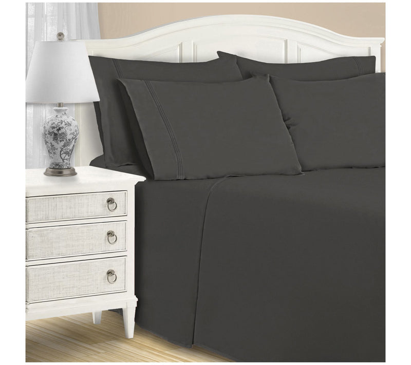 Superior 1500TC Cotton Blend Deep Pocket 6-PC Sheet Set, Quee — View 5