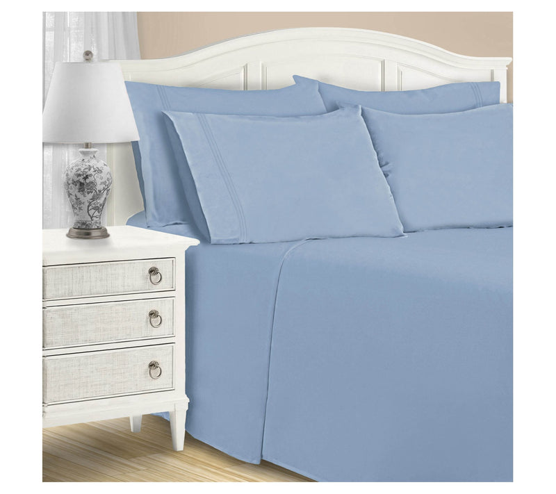 Superior 1200TC Cotton Blend Deep Pocket 6-PC S heet Set, Quee — View 3