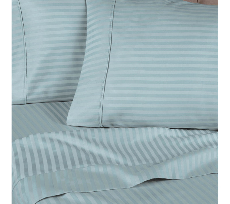Superior 300TC Egyptian Cotton Striped Sheet Se , Split King — View 21