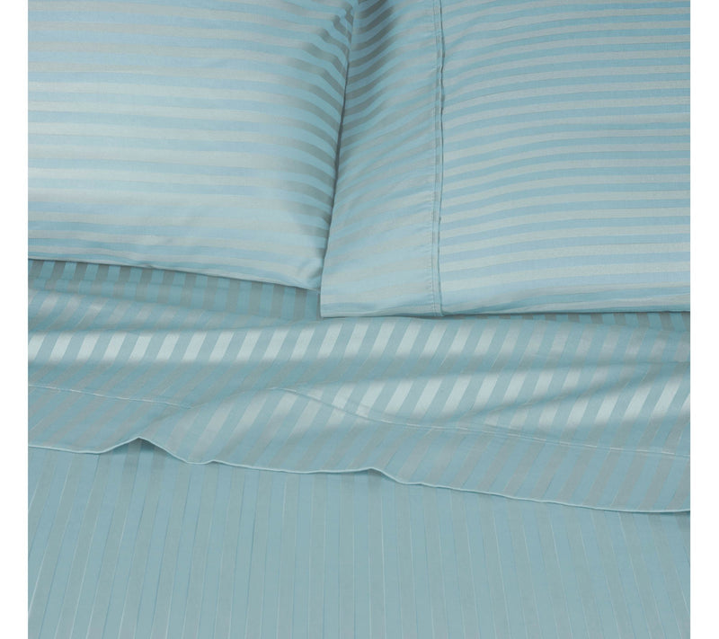 Superior 300TC Egyptian Cotton Striped Sheet Se , Split King — View 22