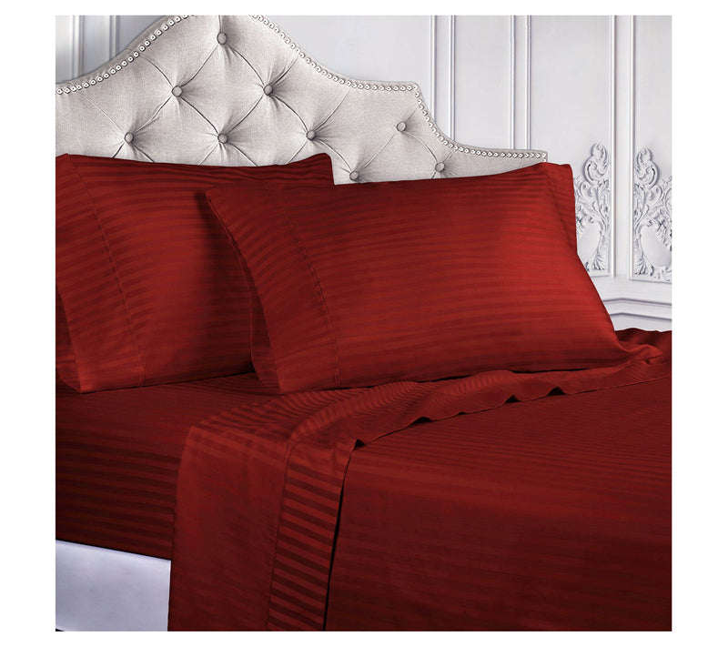 Superior Egyptian Cotton Stripe Deep Pocket Shets, Split King — View 3
