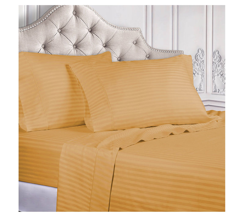 Superior Egyptian Cotton Stripe Deep Pocket Shets, Split King — View 5
