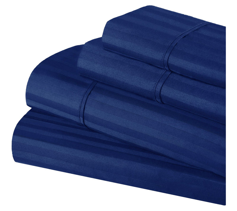 Superior Egyptian Cotton Stripe Deep Pocket Shet Set, Queen — View 15
