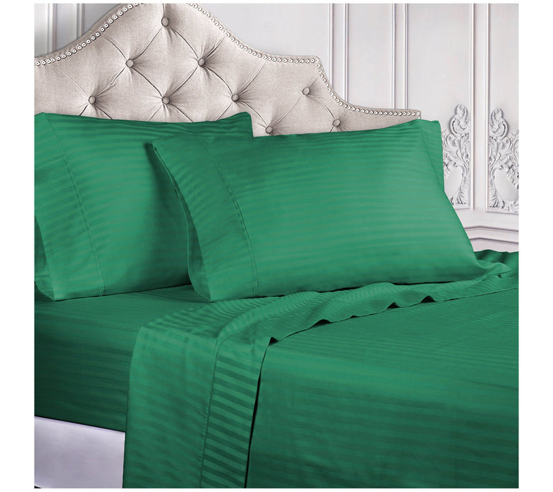 Superior 400-TC Egyptian Cotton Striped Sheet Set, Cal.King — View 17