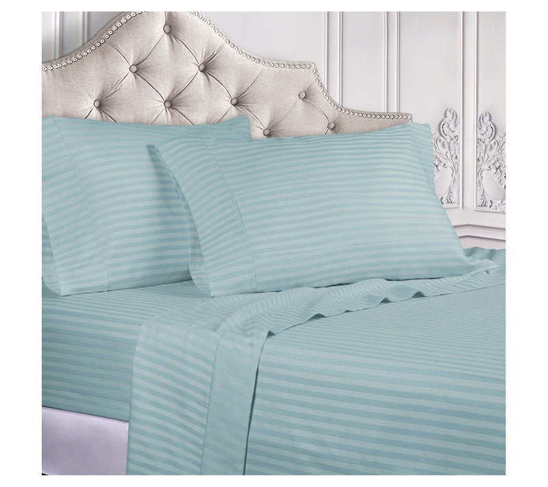 Superior Egyptian Cotton 400TC Stripe Deep Pocket Sheets, Ful — View 13
