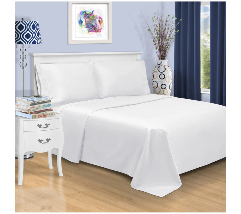 Superior Solid 1500TC Cotton Marrow Stitch Sheet Set, Cal.Kin — View 5